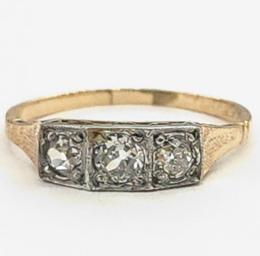 Yellow Gold Ring- Women's