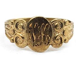Yellow Gold Ring- Women's