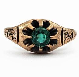 Yellow Gold Ring- Women's