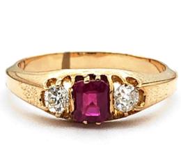 Yellow Gold Ring- Women's