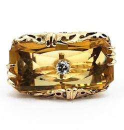 Yellow Gold Ring- Women's
