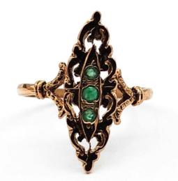 Yellow Gold Ring- Women's