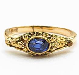 Yellow Gold Ring- Women's
