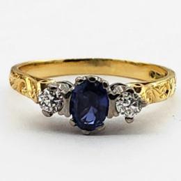 Yellow Gold Ring- Women's