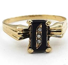 Yellow Gold Ring- Women's
