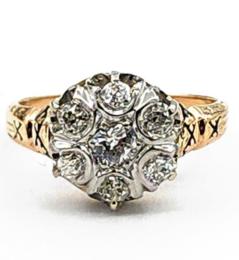 Yellow Gold Ring- Women's