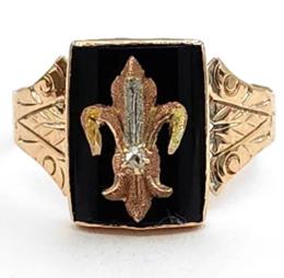 Yellow Gold Ring- Women's