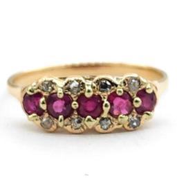 Yellow Gold Ring- Women's