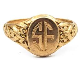 Yellow Gold Ring- Women's