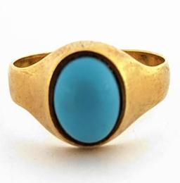 Yellow Gold Ring- Women's