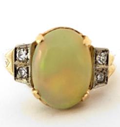 Yellow Gold Ring- Women's