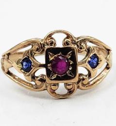 Yellow Gold Ring- Women's
