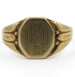 Yellow Gold Ring- Women's