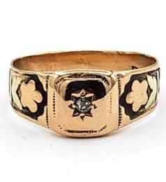 Yellow Gold Ring- Women's