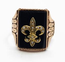 Yellow Gold Ring- Women's