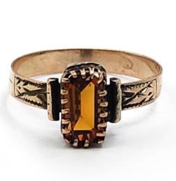 Yellow Gold Ring- Women's