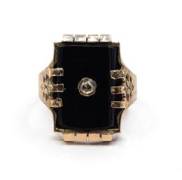 Yellow Gold Ring- Women's