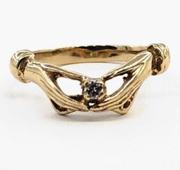 Yellow Gold Ring- Women's