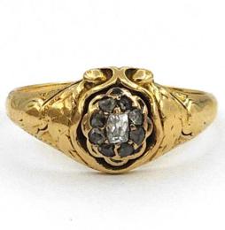 Yellow Gold Ring- Women's