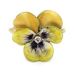 Yellow Gold Ring- Women's