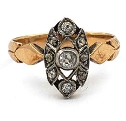 Yellow Gold Ring- Women's