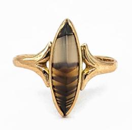 Yellow Gold Ring- Women's