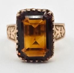 Yellow Gold Ring- Women's