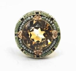 Yellow Gold Ring- Women's