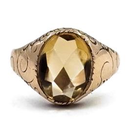 Yellow Gold Ring- Women's