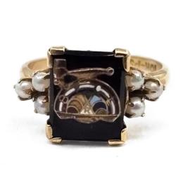 Yellow Gold Ring- Women's