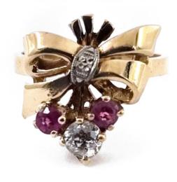 Yellow Gold Ring- Women's