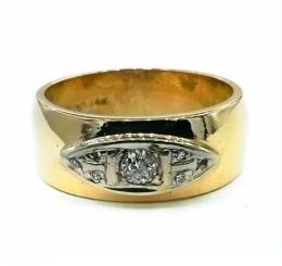 Yellow Gold Ring- Women's