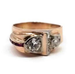 Yellow Gold Ring- Women's