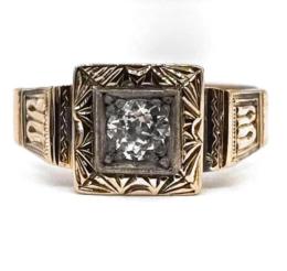 Yellow Gold Ring- Women's