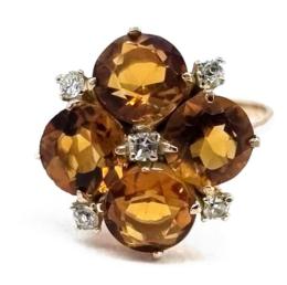 Yellow Gold Ring- Women's