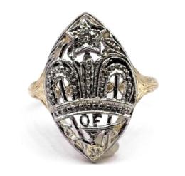 Yellow Gold Ring- Women's
