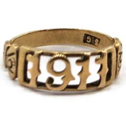 Yellow Gold Ring- Women's