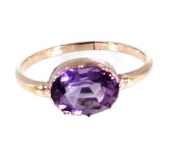 Yellow Gold Ring- Women's