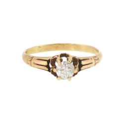 Yellow Gold Ring- Women's