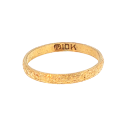 Yellow Gold Ring- Women's