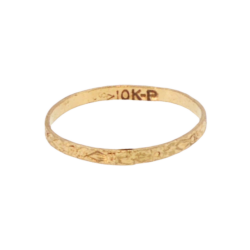 Yellow Gold Ring- Women's