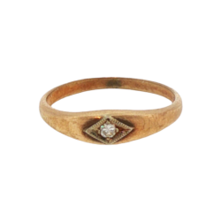 Yellow Gold Ring- Women's