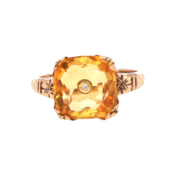 Yellow Gold Ring- Women's