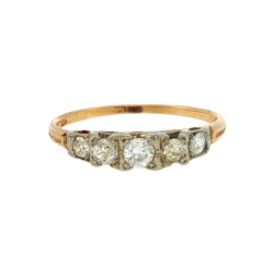 Yellow Gold Ring- Women's