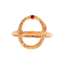 Yellow Gold Ring- Women's