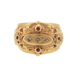Yellow Gold Ring- Women's