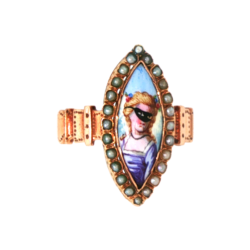 Yellow Gold Ring- Women's