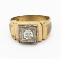 Yellow Gold Ring - Men's