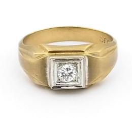 Yellow Gold Ring - Men's