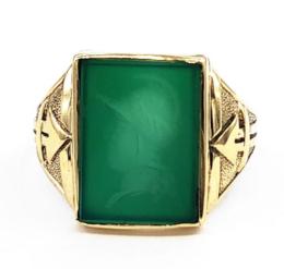 Yellow Gold Ring - Men's